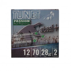 cartouche Passion 28 Hp 12/70 28g  Numéro 2 boite de 25 tunet acier