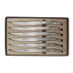 COFFRET 6 COUTEAUX LE THIERS INOX DECOR NATURA