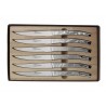 COFFRET 6 COUTEAUX LE THIERS INOX DECOR NATURA roger orfevre