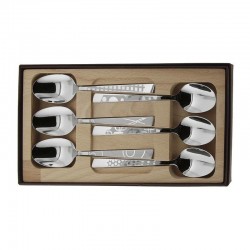 COFFRET 6 cuillères a café LE THIERS INOX DECOR maison roger orfevre