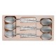 COFFRET 6 cuillères a café LE THIERS INOX fleuri maison roger orfevre