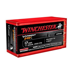 winchester 17hmr 17gr varmint hv cartouches munitions bte20 17 hmr