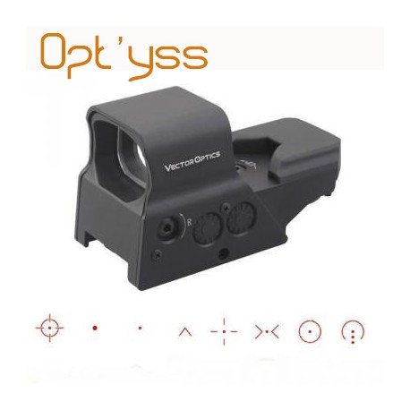 point rouge vert Omega 8 Reticle
