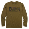 T shirt manches longues Browning TEAMSPIRIT vert