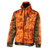 VESTE BLOUSON ZIPPÉ WOLF orange pro hunt verney carron softshell