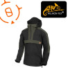 veste poche kangourou woodsman anorak jacket helikon tex BLACK/TAIGA GREEN