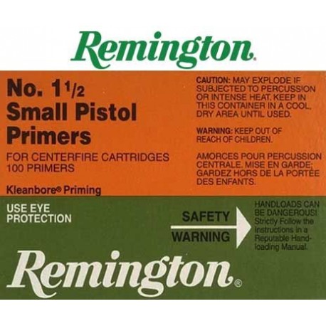 Amorces remington 1 1/2 Small pistol x1000