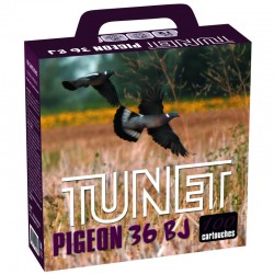 pack cartouche pigeon 12/70 36g pb 4.5  100 unités tunet