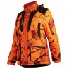 Veste matelassée camouflage orange, coupe femme 471 lady somlys